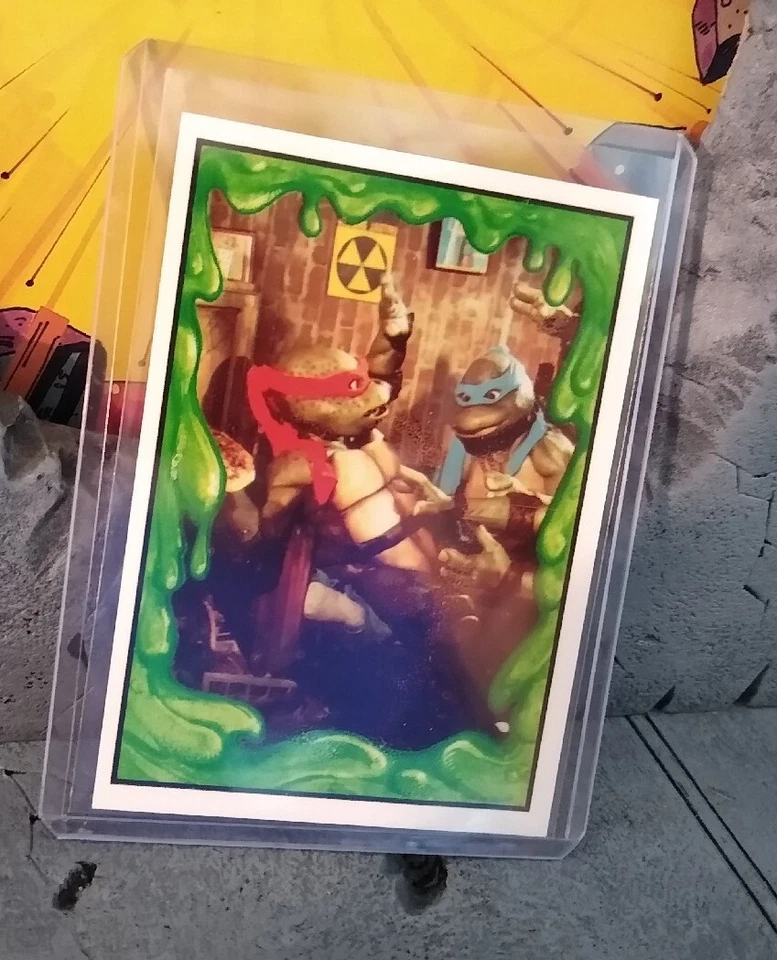 NM HOSTESS TEENAGE MUTANT NINJA TURTLES 2 TURTLE PIE SOTO CARD STICKER D TMNT - Image 1 of 1