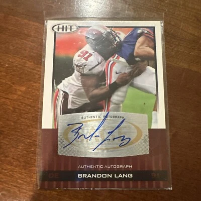 2010 SAGE HIT #A92 Brandon Lang Rookie Auto - Image 1 of 2
