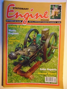 STATIONARY ENGINE Magazine September 2001 Watts Engines - Foto 1 di 1