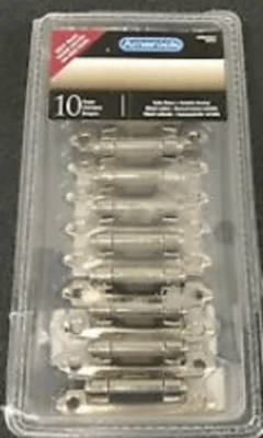 Paquete de 10 bisagras de montaje frontal de cierre automático con superposición variable Amerock - níquel satinado Foto 1 de 2