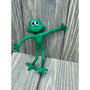 Vintage grüne Gummi Frosch Figur - Bild 1 von 5