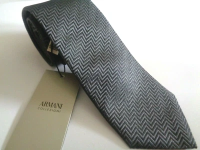 НОВЫЙ С ЯРЛЫКАМИ ARMANI COLLEZIONI ШЕЛКОВЫЙ ЖАККАРДОВЫЙ ГАЛСТУК РУЧНОЙ РАБОТЫ В ИТАЛИИ. - Изображение 1 из 4