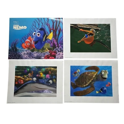 Disney Pixar Buscando a Nemo 3 piezas conjunto de litografía imágenes Dory Foto 1 de 4