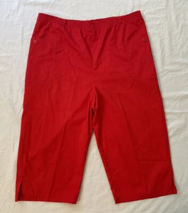 Pantalones Jantzen Capris de cintura alta vintage años 60 para mujer talla 14 rojos hechos en EE. UU. - Imagen 1 de 11