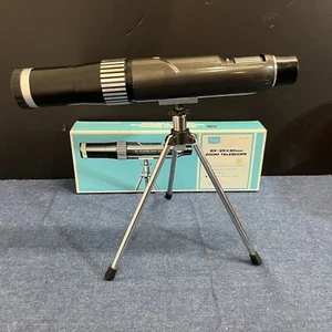 Vintage SEARS 8X -25X30MM Zoom Telescope w/ Tripod No. 6313 w/ Original Box - Picture 1 of 12