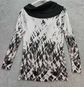 Rock & Republic Women's Size M Ribbed Cowl Neck Long Sleeve Top - Picture 1 of 9