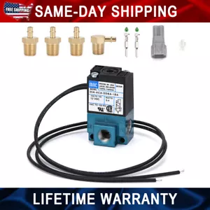 PWM 3 Port 5.4W Electronic Boost Control Solenoid Valve Kit For Most ECU DC12V - Foto 1 di 9