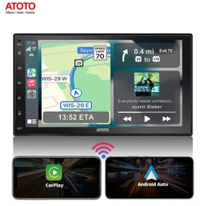 ATOTO F7WE 7" Touchscreen Double 2DIN Car Stereo Wireless CarPlay & Android Auto - Picture 1 of 11