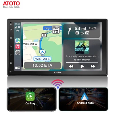 ATOTO F7WE Wireless CarPlay&Android Auto 7" QLED Autoradio GPS Navi Doppel 2DIN - Bild 1 von 4