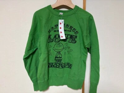 Sudadera WAREHOUSE & Co Peanuts SNOOPY CHARLIE BROWN S/S talla S verde vintage Foto 1 de 3