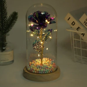 Imitation de flanlette rose éternelle fleur amour décoration de fleur séchée _wf