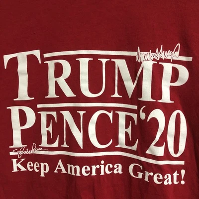Trump Pence Keep America Great! Camisa roja mediana 20 Foto 1 de 4