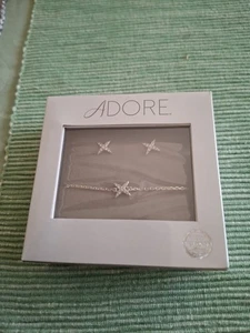 Adore Schmuckset von Swarovski Halskette und Ohrringe Silberfarben NEU OVP - Bild 1 von 2