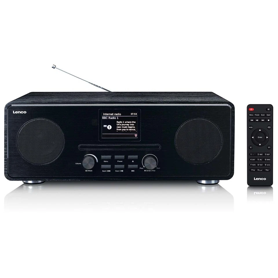 Lenco DIR-261BK - Internetradio mit DAB+ und FM-Radio, CD/MP3-Player, Bluetooth® - Bild 1 von 3
