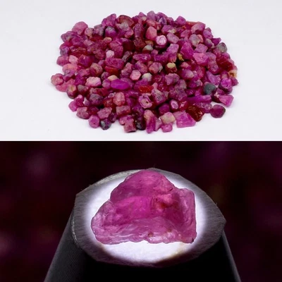 💎 Lote 297p 100.45ct t.w Rubí Rojo Púrpura Natural Áspero - Sin Calentar, Gemas Tanzania Foto 1 de 4