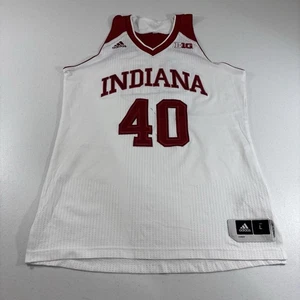Maillot de basketball femme Indiana Hoosiers émis par l’équipe 2015 Adidas #40 blanc L - Photo 1/12
