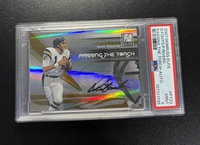 2007 Donruss Elite Passing the Torch /49 Dan Fouts Philip Rivers Auto PSA 9 SSP - Imagem 1 de 2