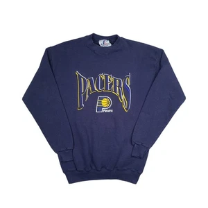 Vintage 90s Indiana Pacers Logo Athletic Crewneck Sweatshirt Size M Embroidered - Bild 1 von 10