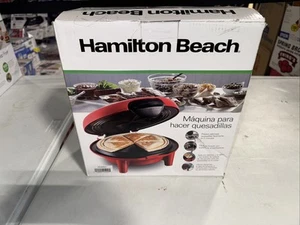 Quesadilla Maker 6 Cunei Superficie Antiaderente Coperchio Chiudibile Senza Disordini Preparazione Alimenti Rosso - Foto 1 di 5