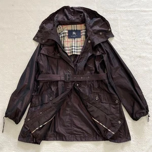 Gabardina Burberry London Nova Check Logo cinturón con botones grabado de Japón - Imagen 1 de 24