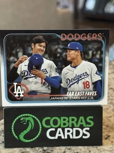Serie Actualización Topps 2024 - Combos Veteranos Shohei Ohtani Yoshinobu Yamamoto #US13 - Imagen 1 de 2