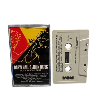 Daryl Hall and John Gates Rock n Soul Part 1 One Music Cassette Tape Foto 1 de 2