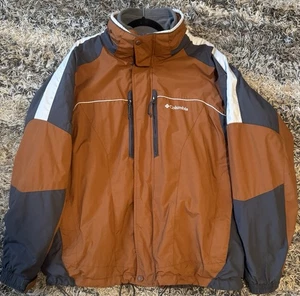 Columbia Interchange 3 in 1 Jacke Herren XXL 2XL Orange Grau Fleece Outdoor - Bild 1 von 6