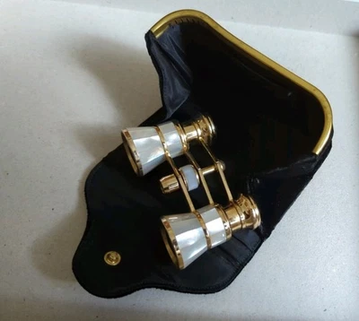 Opernglas Vintage Perlmutt Theaterglas - Bild 1 von 4