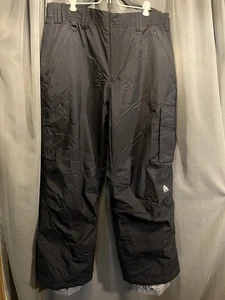 2000s Nike ACG Black Gray Outer Layer Snow Cold Weather Pants Size Extra Large - Picture 1 of 9