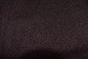 DARK BROWN SOLID COLOR BRUSHED POLYESTER FABRIC NO STRETCH 22X45 INCHES - Picture 1 of 2
