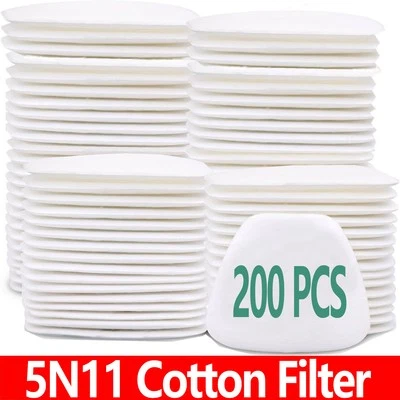 200X Particulate Cotton 5N11 Filter for Respirator Face Gas 3M 6200 6800 7502 - Image 1 of 4