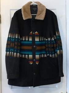 Pendleton Authentic Brownsville Shearling Collar AZTEC MENS XL JACKET - Picture 1 of 4