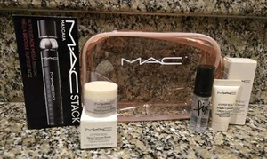 Juego de bolsa de regalo de cosméticos MAC Fix + máscara MACSTACK bálsamo y limpiador hiperreal - Imagen 1 de 7