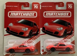 2x Matchbox Porsche 911 Turbo Red Target Exclusive Edition Lot - Picture 1 of 5