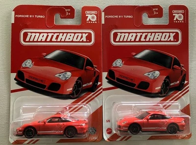 2x Matchbox Porsche 911 Turbo Red Target Exclusive Edition Lot - Image 1 of 4