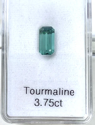 Natural 3.75ct Slightly Green BLUE TOURMALINE - Indicolite??? - Image 1 of 3