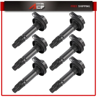 6 Ignition Coils For Lincoln MKS 3.5L 2010-2013 Ford Taurus Flex 3.5L 2010-2012 - Image 1 of 3