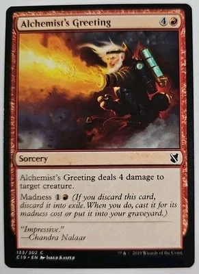 MTG Magic The Gathering Card Alchemist's Greeting Sorcery Red C19 Commander 2019 - Image 1 of 2