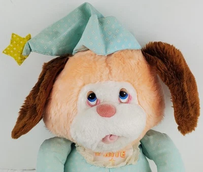 Commonwealth Toy Vintage Nitey Nite Sleepy Dog Plush Stuffed Animal - GUC - Image 1 of 4