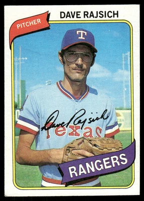 1980 Topps #548 Dave Rajsich Texas Rangers - Image 1 of 2