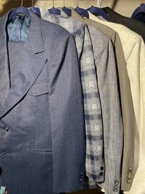 Lote 6 Blazers Hombre / Trajes Pantalones 2 Piezas. 42 S 34 S David Taylor, Van Carr, etc. Foto 1 de 4