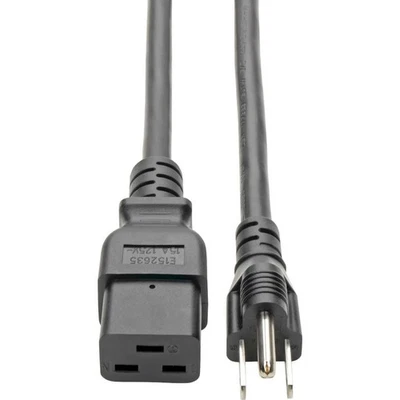 Tripp Lite Heavy-duty Power Adapter Cord, 15a, 14awg [iec-320-c19 To Nema - Image 1 of 4