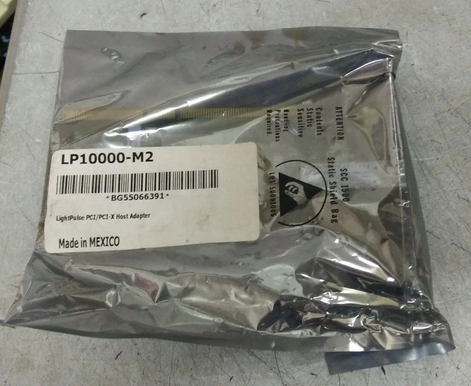 Emulex LightPulse LP10000-M2 2GB Fibre Channel PCI-X 64-Bit 133Mhz Card - NOB! - Image 1 of 1