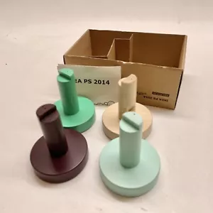 *RARO* Nuevo IKEA PS 2014 Multicolor Madera Pared Redondas Ganchos Accesorio de Almacenamiento - Imagen 1 de 4