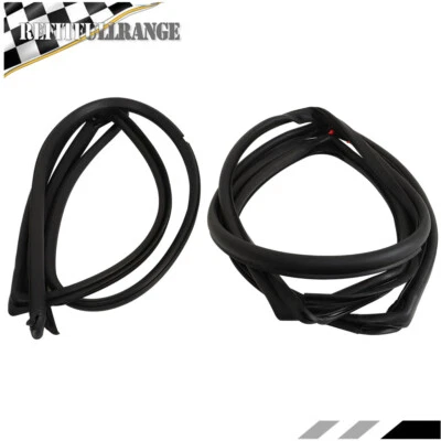 黑色 LH+RH 前门 Weatherstrip 密封适用于吉普牧马人 2007 - 2016 2017 2018 — 第 1/4 张图片