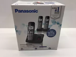 Panasonic KXTGE433B 1.9 GHz Single Line Cordless Phone - Picture 1 of 2