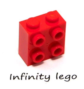 8 LEGO Red Bracket Brick 1 x 2 x 1.6 with Studs on 1 Side (22885) - 8 Pieces - Picture 1 of 2