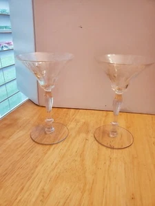 Par (2) de vasos de jugo de licor champán Morgantown FAIRWIN 5 1/4" 2 OZ - Imagen 1 de 6