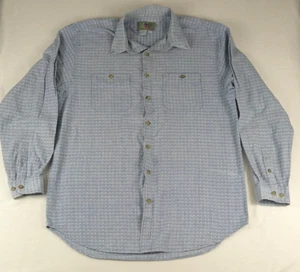 Territory Ahead Men's Size XL Tall Long Sleeve Button Up Shirt Windowpane Plaid - Picture 1 of 10