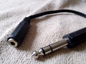 e+p ADAPTER B106 KLINKENSTECKER 6,mm stereo auf KLINKENKUPPLUNG 3,5mm stereo - Picture 1 of 1